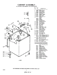 02 - Cabinet parts for Whirlpool Washer LXA7400W1 / from AppliancePartsPros.com