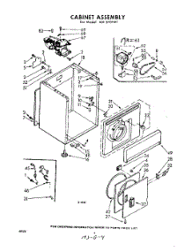 04 - Cabinet parts for Whirlpool Dryer LDI5701W1 / from AppliancePartsPros.com