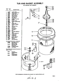 03 - Section parts for Whirlpool Washer LVB3100W1 / from AppliancePartsPros.com