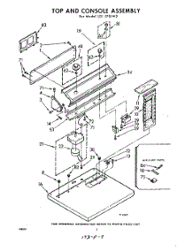 02 - Top And Console parts for Whirlpool Dryer LDI5701W2 / from AppliancePartsPros.com