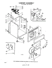04 - Cabinet parts for Whirlpool Dryer LDI5701W2 / from AppliancePartsPros.com