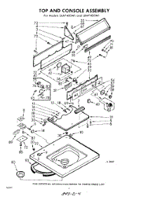 04 - Top And Console parts for Whirlpool Washer LXA7405W1 / from AppliancePartsPros.com