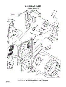 04 - Section parts for Whirlpool Dryer LE9380XTN0 / from AppliancePartsPros.com