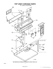 02 - Top And Console parts for Whirlpool Dryer LDI5751W0 / from AppliancePartsPros.com