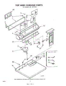 02 - Top And Console parts for Whirlpool Dryer LDI5751W1 / from AppliancePartsPros.com