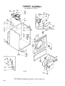 04 - Cabinet parts for Whirlpool Dryer LDI5751W1 / from AppliancePartsPros.com