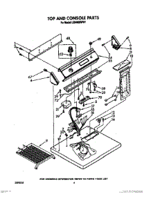 03 - Top And Console Parts parts for Whirlpool Dryer LE9480XWG1 / from AppliancePartsPros.com