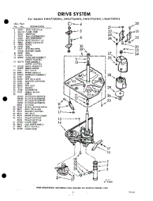 03 - Drive System parts for Whirlpool Washer LWA7709W5 / from AppliancePartsPros.com