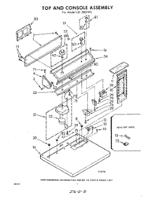 02 - Top And Console parts for Whirlpool Dryer LDI5801W0 / from AppliancePartsPros.com