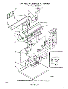 02 - Top And Console parts for Whirlpool Dryer LDI5801W1 / from AppliancePartsPros.com