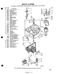 03 - Drive parts for Whirlpool Washer LWA7709W7 / from AppliancePartsPros.com