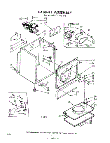 04 - Cabinet parts for Whirlpool Dryer LDI5921W0 / from AppliancePartsPros.com