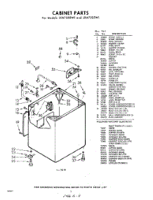 02 - Cabinet parts for Whirlpool Washer LXA7505W1 / from AppliancePartsPros.com