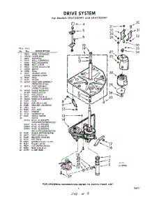 03 - Drive parts for Whirlpool Washer LXA7505W1 / from AppliancePartsPros.com
