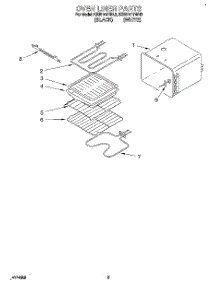 04 - Oven Liner parts for Kitchenaid Oven KEBI141YBL3 / from AppliancePartsPros.com