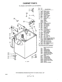 02 - Cabinet parts for Whirlpool Washer LXA7505W4 / from AppliancePartsPros.com