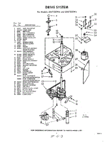 03 - Drive parts for Whirlpool Washer LXA7505W4 / from AppliancePartsPros.com