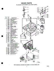 03 - Drive parts for Whirlpool Washer LWA7740W3 / from AppliancePartsPros.com