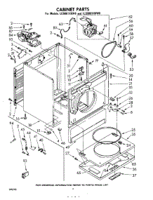 04 - Cabinet parts for Whirlpool Dryer LG9801XKW0 / from AppliancePartsPros.com