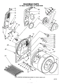06 - Bulkhead parts for Whirlpool Dryer LG9801XKW0 / from AppliancePartsPros.com