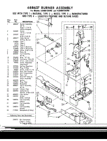 08 - 688637 Burner parts for Whirlpool Dryer LG9801XKW0 / from AppliancePartsPros.com