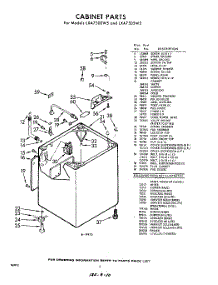 02 - Cabinet parts for Whirlpool Washer LXA7505W5 / from AppliancePartsPros.com