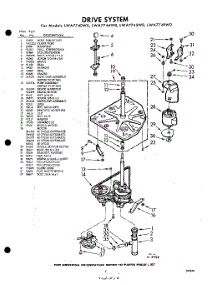 03 - Drive System parts for Whirlpool Washer LWA7745W0 / from AppliancePartsPros.com