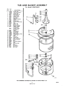 03 - Tub And Basket parts for Whirlpool Washer LVB6700W0 / from AppliancePartsPros.com