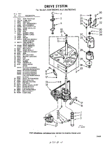 03 - Drive System parts for Whirlpool Washer LXA7800W0 / from AppliancePartsPros.com