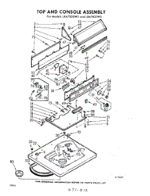 04 - Top And Console parts for Whirlpool Washer LXA7800W0 / from AppliancePartsPros.com