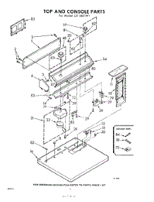 02 - Top And Console parts for Whirlpool Dryer LDI6601W1 / from AppliancePartsPros.com