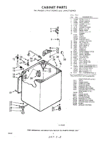 02 - Cabinet parts for Whirlpool Washer LWA7745W2 / from AppliancePartsPros.com