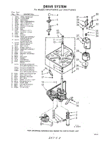 03 - Drive parts for Whirlpool Washer LWA7745W2 / from AppliancePartsPros.com