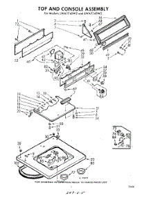 05 - Top And Console parts for Whirlpool Washer LWA7745W2 / from AppliancePartsPros.com