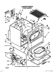 02 - Section parts for Whirlpool Dryer LE9680XWG1 / from AppliancePartsPros.com