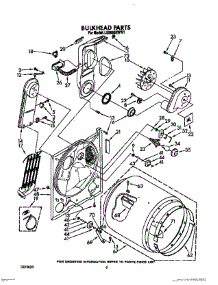 04 - Section parts for Whirlpool Dryer LE9680XWG1 / from AppliancePartsPros.com