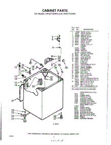 02 - Cabinet parts for Whirlpool Washer LWA7745W3 / from AppliancePartsPros.com