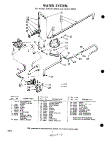 04 - Water System parts for Whirlpool Washer LWA7745W3 / from AppliancePartsPros.com