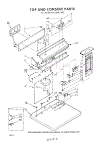 02 - Top And Console parts for Whirlpool Dryer LDI6681W0 / from AppliancePartsPros.com