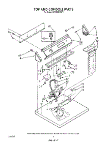 03 - Section parts for Whirlpool Dryer LE9680XWN0 / from AppliancePartsPros.com