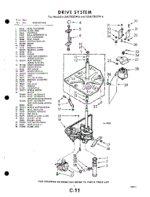 03 - Drive parts for Whirlpool Washer LXA7800W4 / from AppliancePartsPros.com
