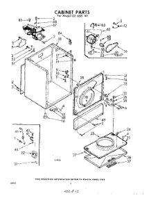 04 - Cabinet parts for Whirlpool Dryer LDI6681W1 / from AppliancePartsPros.com