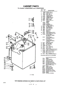 02 - Cabinet parts for Whirlpool Washer LWA8700W0 / from AppliancePartsPros.com