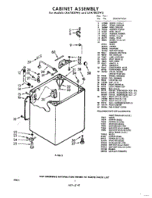02 - Cabinet parts for Whirlpool Washer LXA7800W5 / from AppliancePartsPros.com