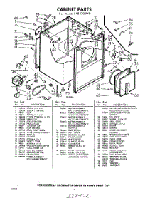 02 - Section parts for Whirlpool Dryer LVE3200W0 / from AppliancePartsPros.com