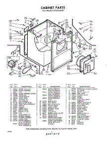 02 - Section parts for Whirlpool Dryer LVE3200W1 / from AppliancePartsPros.com