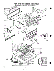 04 - Top And Console parts for Whirlpool Washer LWA8700W4 / from AppliancePartsPros.com