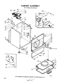 04 - Cabinet parts for Whirlpool Dryer LDI6901W0 / from AppliancePartsPros.com