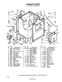02 - Section parts for Whirlpool Dryer LVE3200W2 / from AppliancePartsPros.com