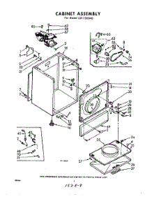 02 - Cabinet parts for Whirlpool Dryer LDI7501W0 / from AppliancePartsPros.com